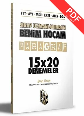 TYT - AYT - MSÜ - KPSS - ALES - DGS Sınav Uzmanlarından Paragraf 15x20 Denemeler