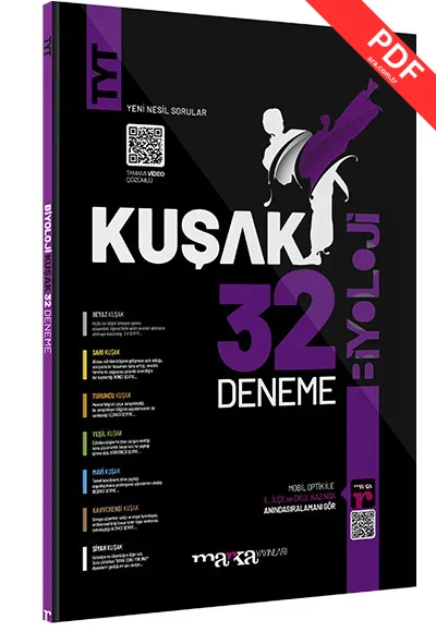 TYT Biyoloji 32 Kuşak Deneme Tamamı Video Çözümlü Marka Yayınları