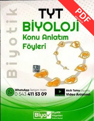 TYT Biyoloji Konu Anlatım Föyü PDF indir