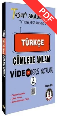 TYT DGS KPSS ALESS MSÜ Türkçe Cümlede Anlam Video Ders Notları