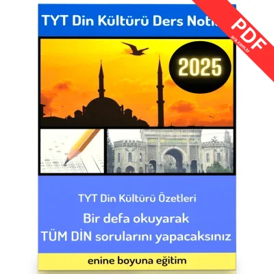 TYT Din Kültürü ve Ahlak Bilgisi Ders Notları Kitabı