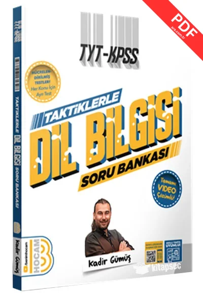 TYT - KPSS Taktiklerle Dil Bilgisi Tamamı Video Çözümlü Soru Bankası Benim Hocam Yayınları