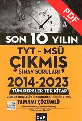 TYT MSÜ Son 10 Yılın Çıkmış Soruları