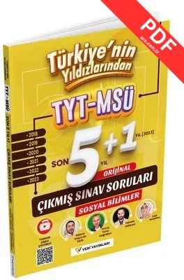 TYT MSÜ Sosyal Bilimler Son 6 Yıl Çıkmış Sınav Soruları PDF indir