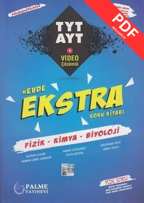 TYT-AYT Fizik-Kimya-Biyoloji Evde Ekstra Soru Kitabı PDF indir