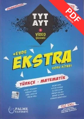 TYT-AYT Türkçe-Matematik Evde Ekstra Soru Kitabı PDF indir