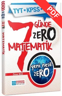 TYT-KPSS-DGS 7 Günde Yeni Nesil Zero Matematik PDF indir