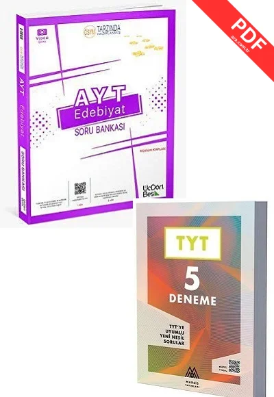 Üç Dört Beş Yayınları 2025 AYT Matematik Soru Bankası +Marsis Yayınları  TYT 5 Deneme Seti(2Kitap)