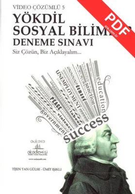 Video Çözümlü 5 YÖKDİL Sosyal Bilimler Deneme Sınavı PDF indir