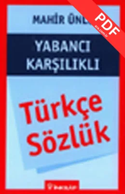 Yabancı Karşılıklı Türkçe Sözlük PDF indir