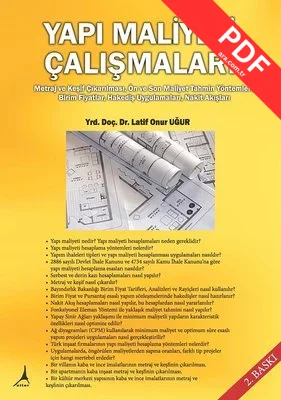 Yapı Maliyeti Çalışmaları PDF indir