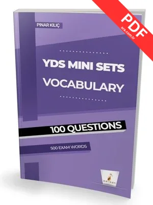 YDS İngilizce Mini Sets Vocabulary - 100 Question s -500 Exam Words