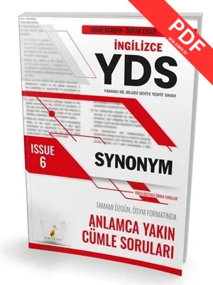 YDS İngilizce Vocabulary and Grammar Issue 6 PDF indir