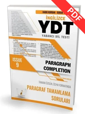 YDT İngilizce Paragraph Completion Issue 9 PDF indir