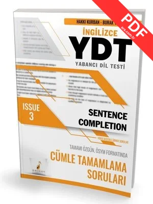 YDT İngilizce Sentence Completion Issue 3 PDF indir