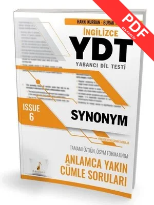 YDT İngilizce Synonym Issue 6