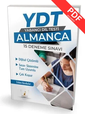 YDT Yabancı Dil Testi Almanca - 15 Deneme Sınavı PDF indir