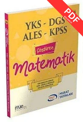 YKS DGS ALES KPSS Çözdüren Matematik 2558 PDF indir
