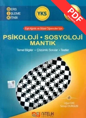 YKS Psikoloji Sosyoloji Mantık Ders İşleme Kitabı PDF indir