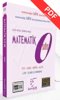 YKS Sıfır Matematik Soru Bankası PDF indir