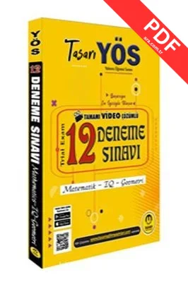 YÖS 12 Video Çözümlü Deneme PDF indir