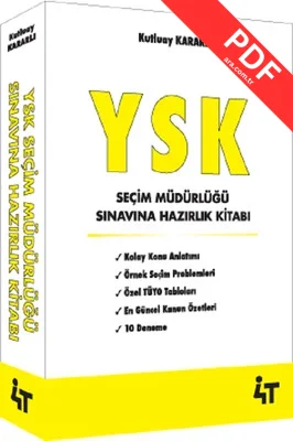 YSK Seçim Müdürlüğü Sınavına Hazırlık Kitabı PDF indir